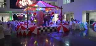 Vintage Circus Christmas Theming